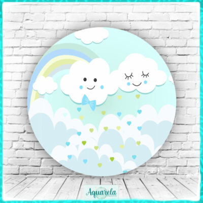 Painel Chuva de Amor Menino 120 cm diametro