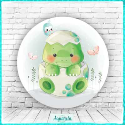 Painel Dinossauro Dino Baby Ovo 120 cm diametro