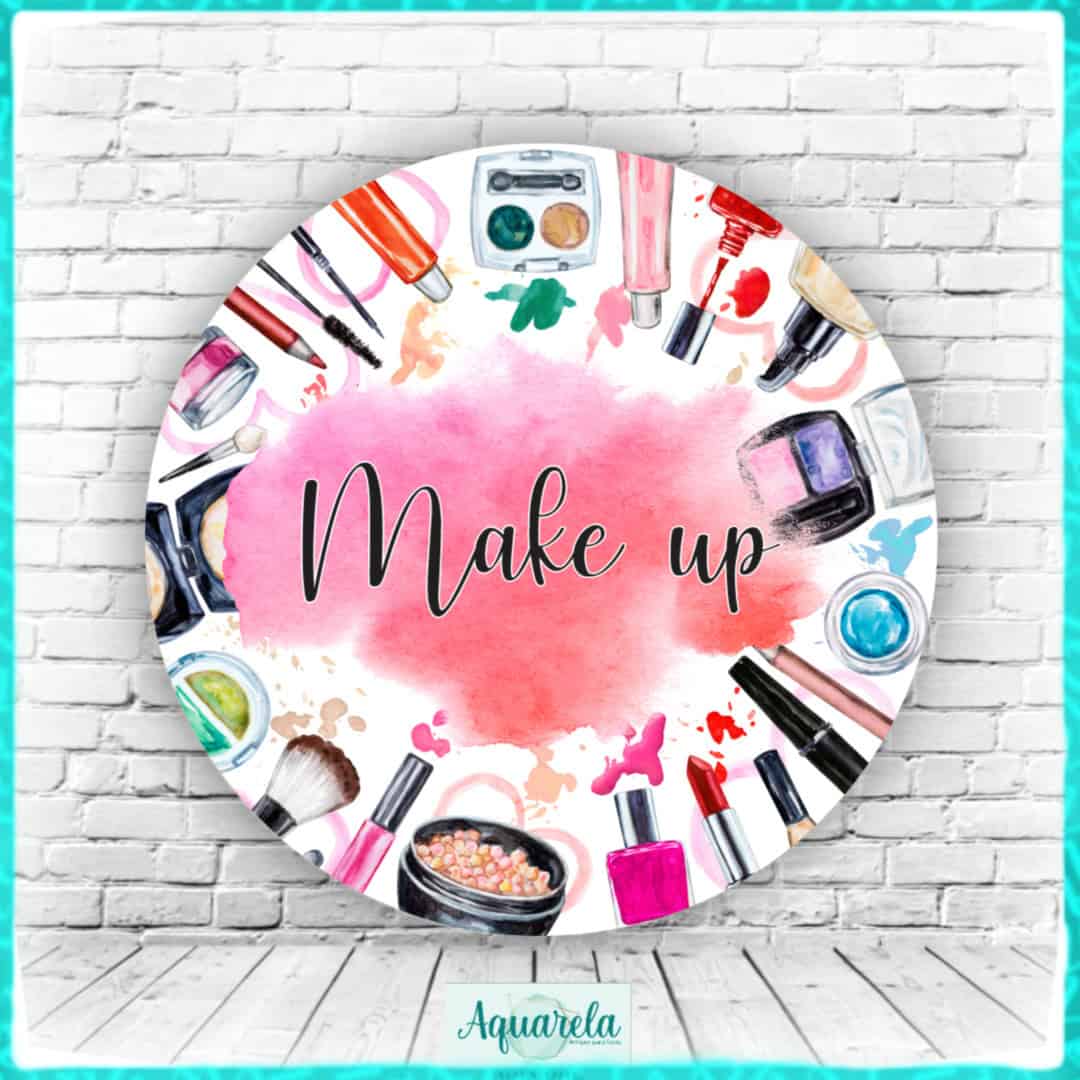 Painel Maquiagem Make Up 120 cm diametro