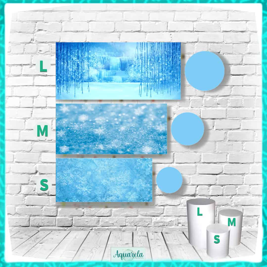 Trio Capa para Cilindros Frozen Azul