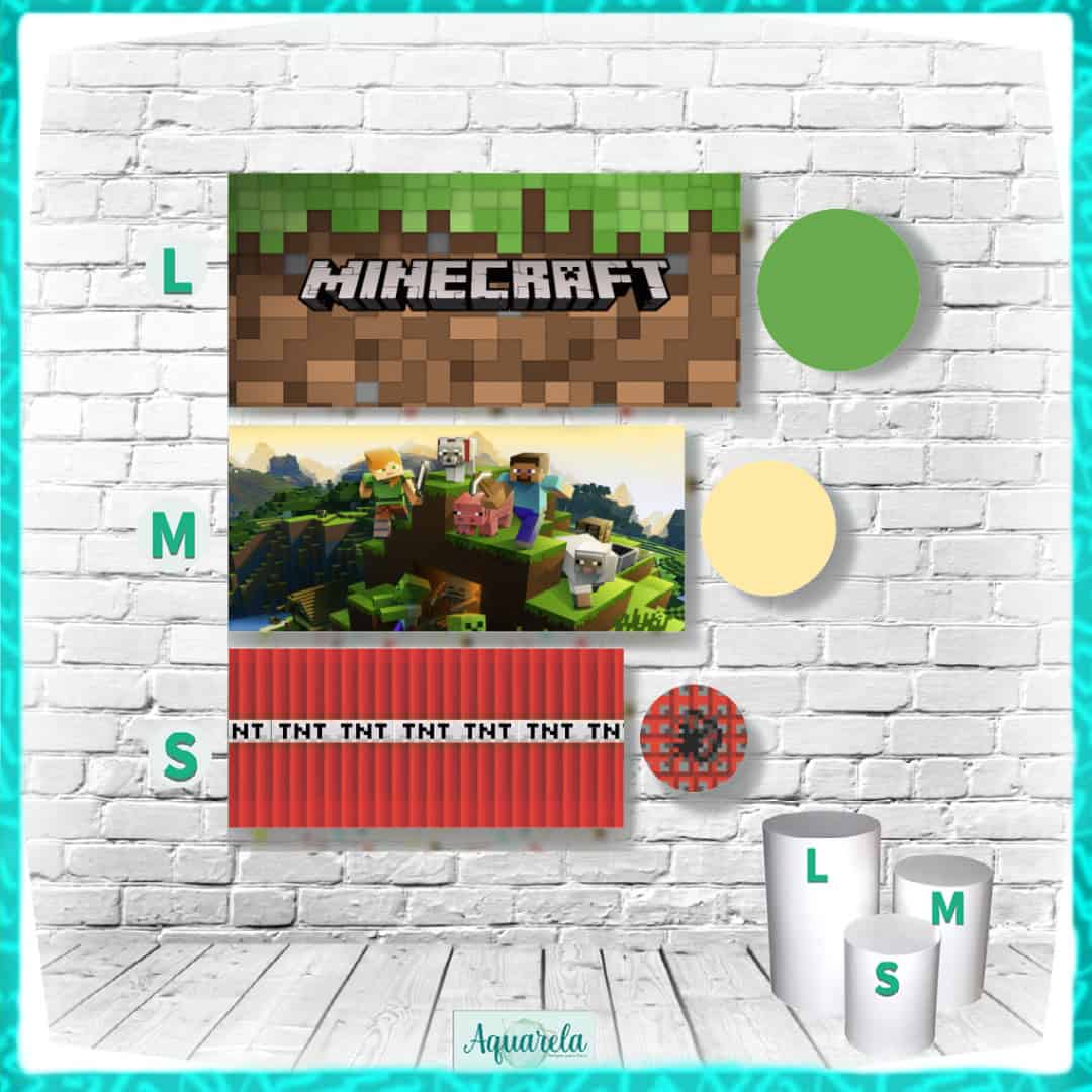 Trio Capa para Cilindros Minecraft