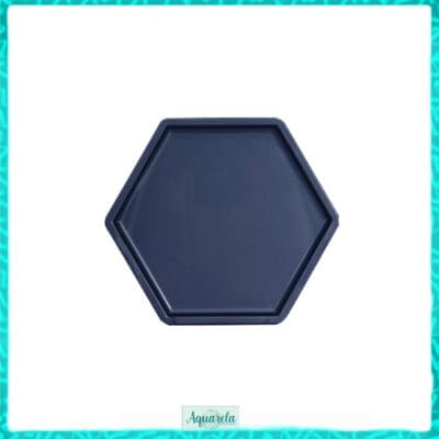 Bandeja Para Doces Sextavada Pequena Promoção - Azul Petróleo