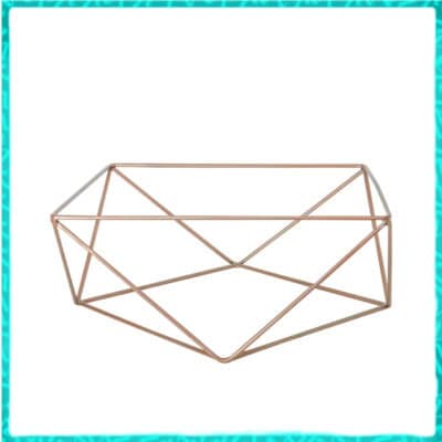 Base de Ferro Cobre para Bandeja Retangular