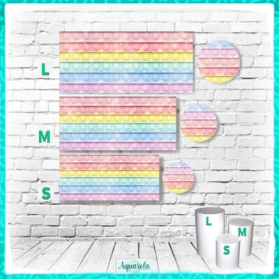 Trio Capa para Cilindros Pop It Candy Menina