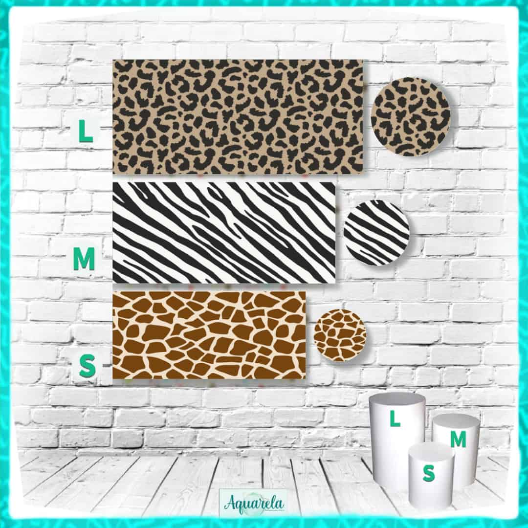 Trio Capa para Cilindros Safari – Pele de Animais
