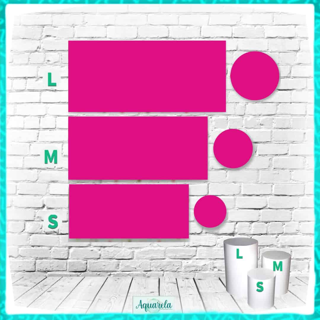 Trio Capa para Cilindros Rosa Pink