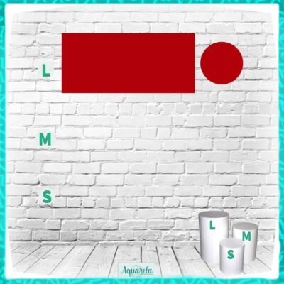 Capa Cilindro Grande Vermelho