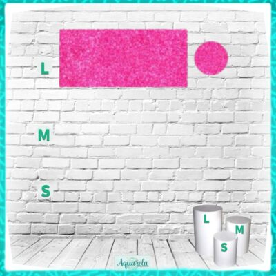 Capa Cilindro Grande Glitter Rosa Pink