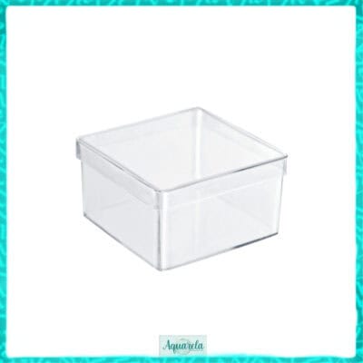 Caixa Acrílica Quadrada 7x7cm com 10 unidades