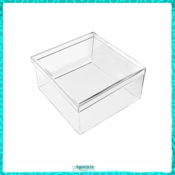 Caixa Acrílica Quadrada 19.6cm x 19.6cm