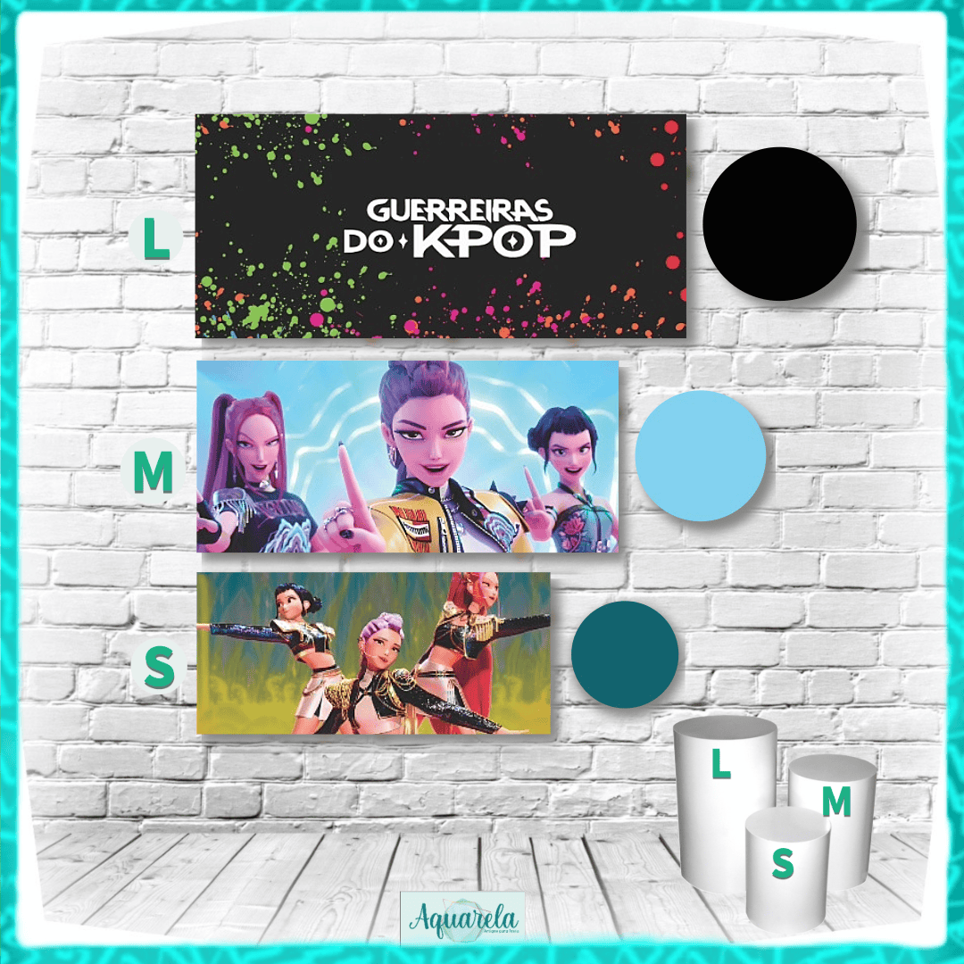 Trio Capa para Cilindros Guerreiras do K-Pop