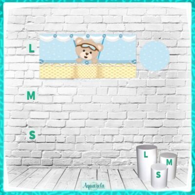 Capa Cilindro Grande Ursinho Baloeiro