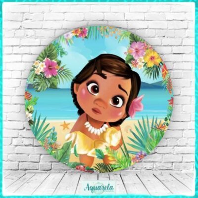 Painel Moana Baby 120 cm diametro