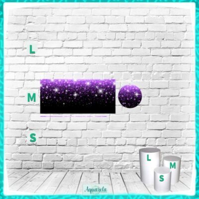 Glitter Roxo com fundo Preto