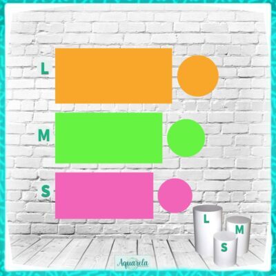 Laranja Verde Rosa Neon
