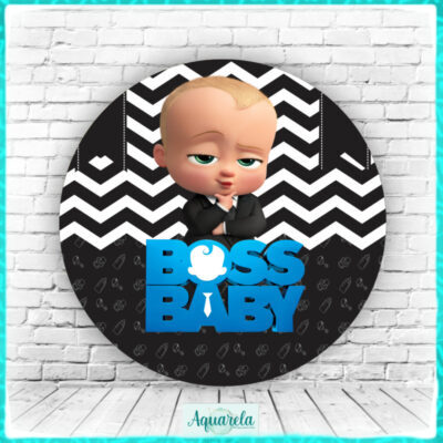 baby boss menino fundo preto