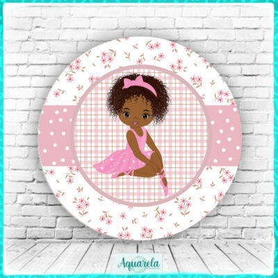 bailarina rosa afro menina