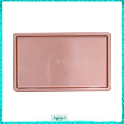 bandeja retangular rose gold