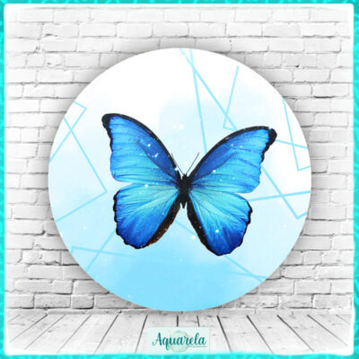 borboleta geometrico azul