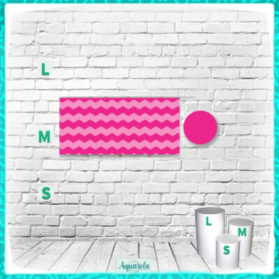 capa media rosa chevron