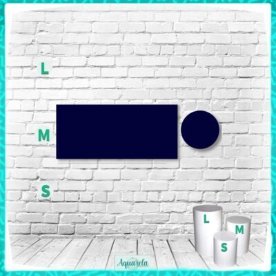 cilindro medio azul marinho 2309