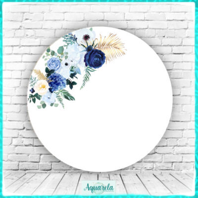 floral flores azul