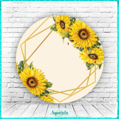 floral geometrico girassol