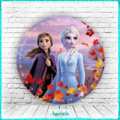 frozen 2 ana e elsa com folhas