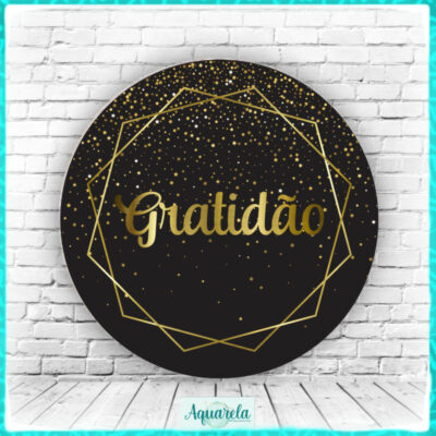 gratidao preto com dourado
