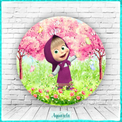 masha e o urso jardim pink