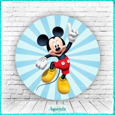mickey fundo azul listras