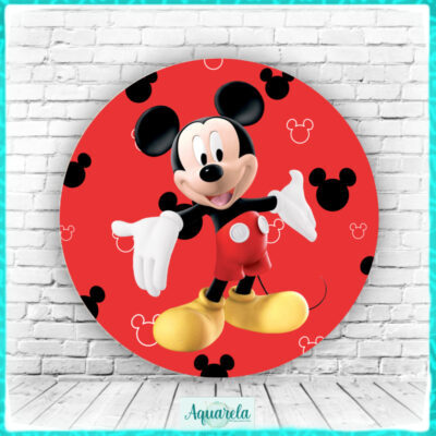 mickey fundo vermelho
