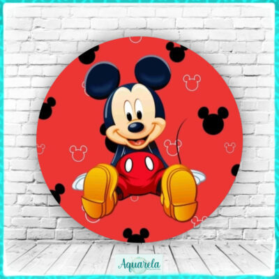 mickey fundo vermelho