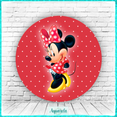 minnie vermelha fundo vermelho