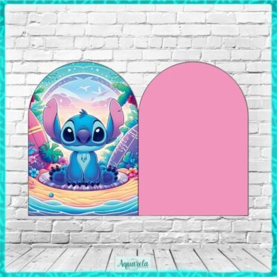 painel lateral arco duplo lilo e stitch