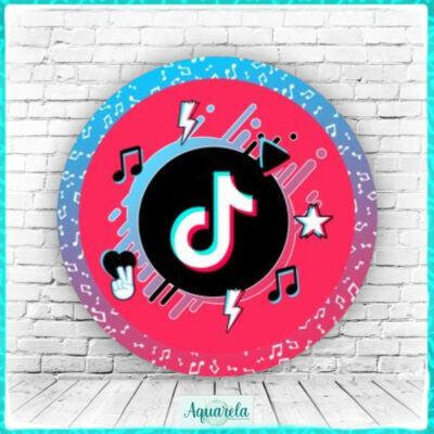 tik tok fundo rosa