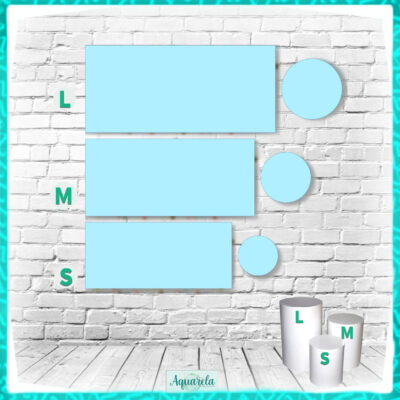 trio cilindros azul ceu