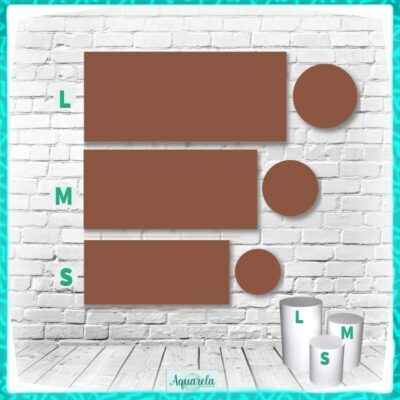 trio cilindros caramelo