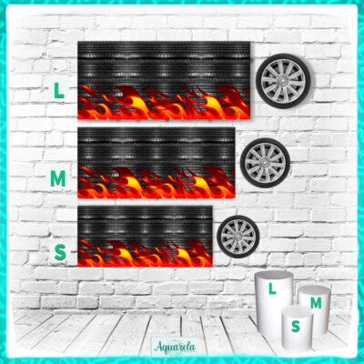 trio cilindros pneu rodas hot whells