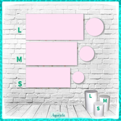 trio cilindros rosa candy