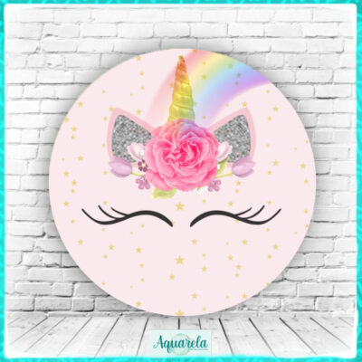 unicornio rosa estrelas